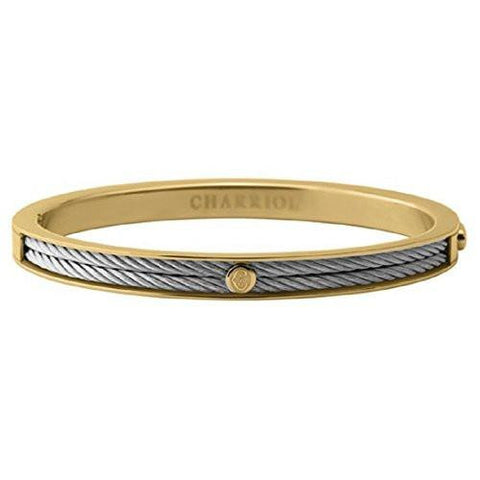 Charriol Forever Twotone Pvd Stainless Steel Cable Bangle Bracelet 0410411397