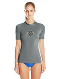 Kanu Surf Bisma Upf 50 Sun Protective Rashguards Charcoal Medium
