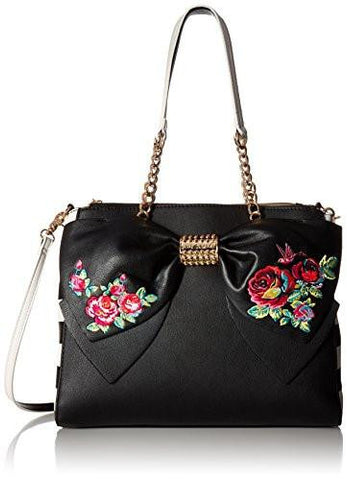 Belle Rose Satchel, Black