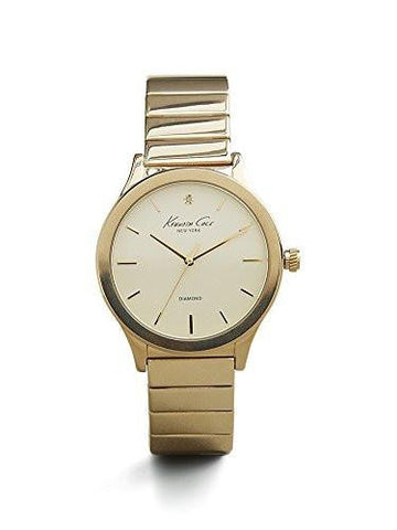 Kenneth Cole York 10025948 Genuine Diamond Analog Display Japanese Quartz Gold Watch