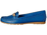 Olive Denim Pebble Grain Leather Shoe