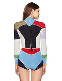 Color Block FiberLite Wetsuit One Piece Swimsuit, Prism, Xs