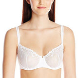 Delice Demi Cup Bra, White, 32D