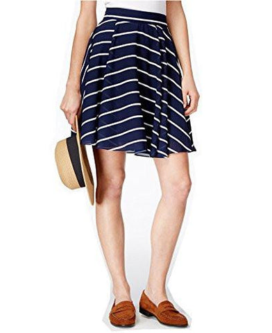 Maison Jules Striped Circle Skirt XLarge, Blue Notte Combo