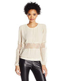 Guess Long Ssleeve Ash Lace Top Fog S