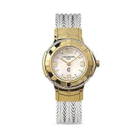 Charriol Celtic Swiss Quartz Stainless Steel Dress Watch Color:Silvertoned Model: Ce426Y1640002
