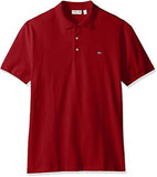 Lacoste Short Sleeve Stretch Grey Croc Pique Polo Grenadine Chine 9