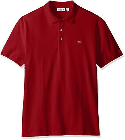 Lacoste Short Sleeve Stretch Grey Croc Pique Polo Grenadine Chine 9