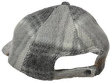 Checked Baseball Hat Grey Shadow One Size