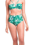 Sunny High Rise Swim Bottom Palm Tropical L Swimwear Bikini Palm Tropical
