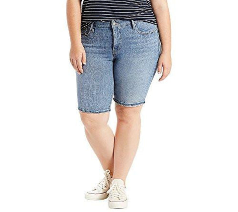 Levi Plus Size Shaping Bermuda Short Morning Song 38 Us 18
