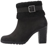 Glancy Teddy Fleece Fold Down Boot Black Nubuck 95 M Us
