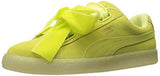 Puma Suede Heart Reset Wns Fashion Sneaker Soft Fluo Yellowsoft Fluo Yellow 55 M Us