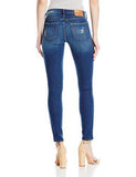 True Religion Halle Mid Rise Super Skinny Jean Destructed, Indigo Cadence Destroy, 24