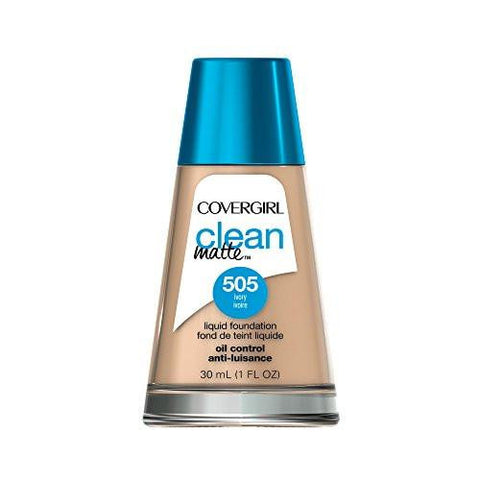 Clean Matte Liquid Foundation Ivory 505, 1 Oz