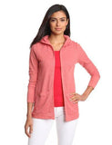 As Real As Long Sleeve Hoodie, Coral, Medium
