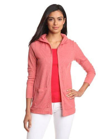 As Real As Long Sleeve Hoodie, Coral, Medium