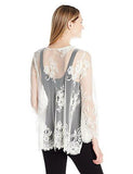 Floral Lace Top, Cream, S