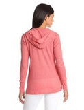 As Real As Long Sleeve Hoodie, Coral, Medium