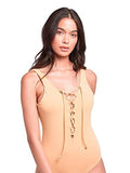 Sandy Lace Up One Piece Golden Hazed L Swimwear One Piece Golden Hazed