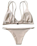 Mooskini Fashion Sexy Halter Padded Bikini Set Twopieces Swimsuit Bathing Suitnudesmall