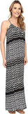 Karen Kane TBack Maxi Dress, Print, Large