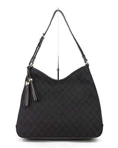Dark Brown Gg Denim Marrakech Hobo Shoulder Bag 336659 1086