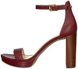 Nine West Dempsey Leather Sandal Oxblood 8 Medium Us