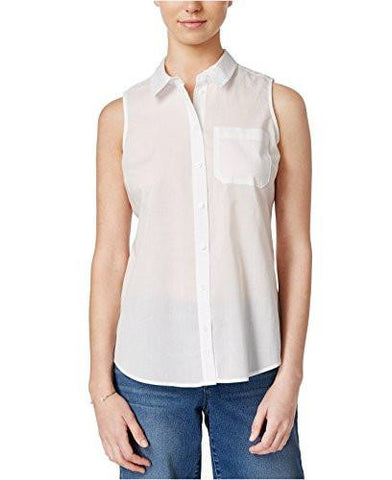 Sleeveless Shirt Small, Bright White