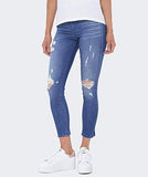 Runway Pull On Legging Crop Jean, Ocean Side Destroyed, Xsmall