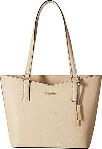 Calvin Klein Key Item Saffiano Tote Wheat Handbag