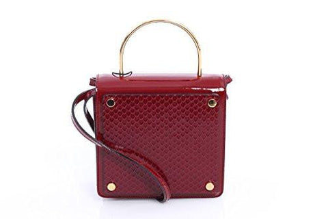 Bag In Red Leather Varnished Effect Size: One Size