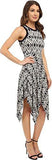 Handkerchief Hem Tank Dress, Print, Large