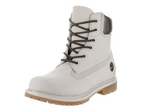 Af 6 Inch Premium Off White Wmetallic Boot 8 Us