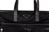 Prada Nylon And Leather Trim Tote Black
