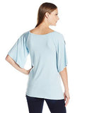 Karen Kane SplitSleeve PickUp Top, Sea, L