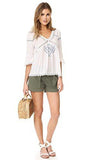 Broderie Anglaise Blouse, White, XSmall