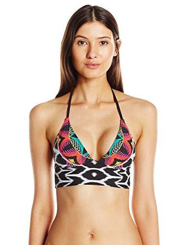 Africana Crop Triangle Bikini Top Multi 4