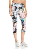 Active Crop Pant Print, Floral Washout, Small