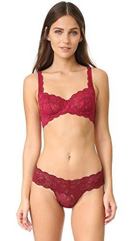 Never Say Never Prettie Bra, Deep Ruby, 36C