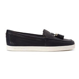 Michael Michael Kors Callahan Moc Navy Tumbled Leather 7 M