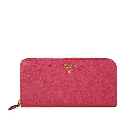 Prada Saffiano Ziparound Wallet Pink