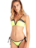 Veronique Tie Back Bikini Top Yellow M Swimwear Bikini Yellow