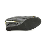 Friscco Peep Toe Classic Pumps, Black, Size 5.5