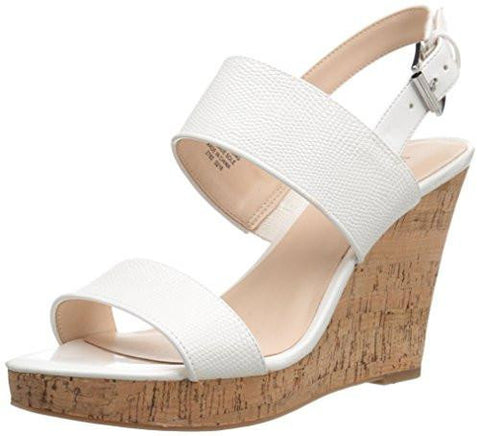 Nine West Lucini Synthetic Wedge Pump Whitewhite 10 M Us