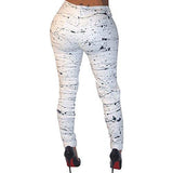 Vicvik White Knee Skinny Denim Distressed Ripped Jeans S