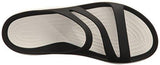 Crocs Swiftwater W Flat Sandal Blackwhite 8 M Us