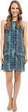 Karen Kane Sheer DiamondTile Dress, Print, XLarge
