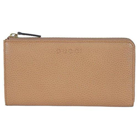 Leather Zip Wallet 332747 7709 Whisky Beige