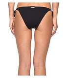 Michael Michael Kors Villa Del Mar Euro String Bikini Bottom Black Swimsuit Bottoms